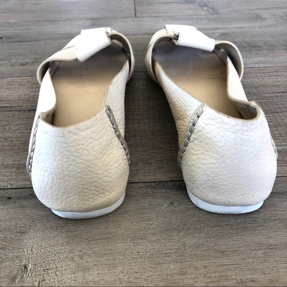 MERCEDES CASTILLO Zae ivory bone leather flats - Picture 6 of 8